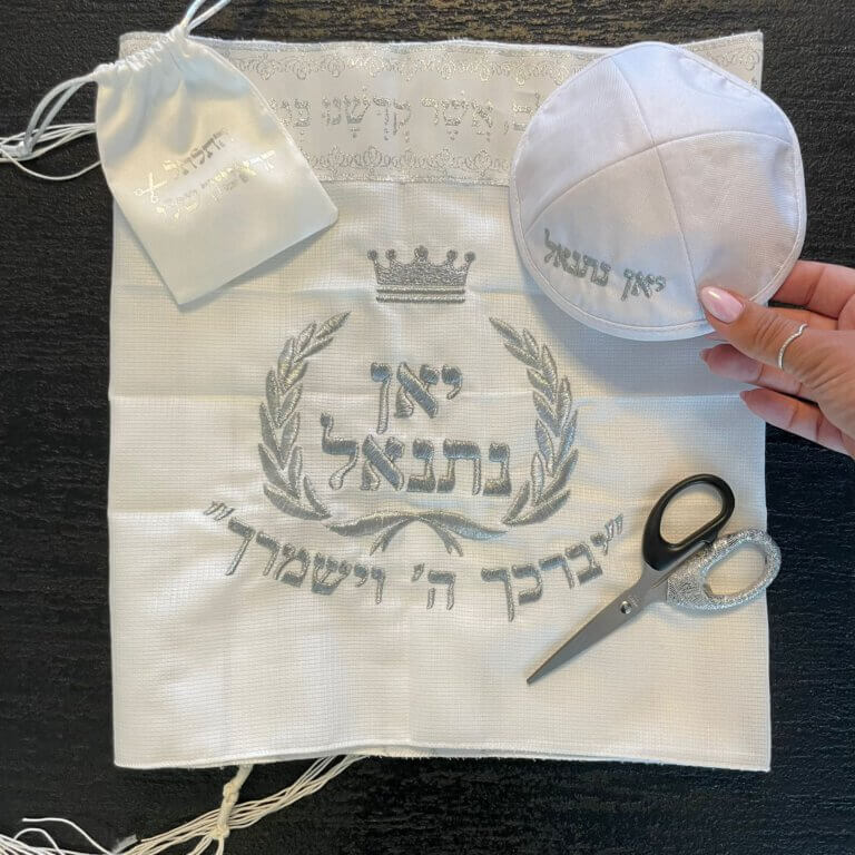 טלית חאלקה דגם מיטל טלית חאלקה דגם מיטל