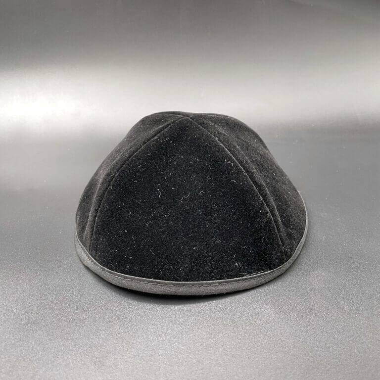 כיפה בד קטיפה 4 חלקים