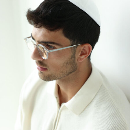 כיפה לבנה פשתן