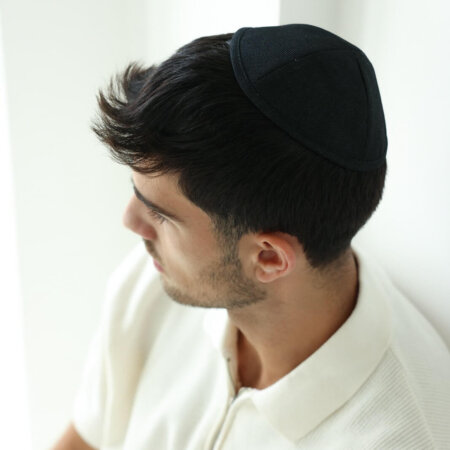 כיפה לבנה פשתן