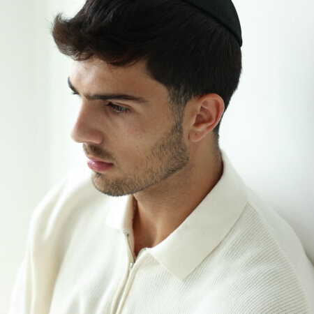 כיפה לבנה פשתן