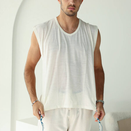 ציצית גופיה 100% צמר - פתיל תכלת עבודת יד