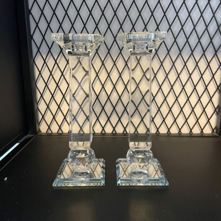 פמוטים קריסטל מהודרים 20 ס"מ