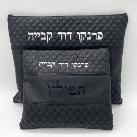 תיק לטלית ולתפילין דגם אברהם ידית מרובעת