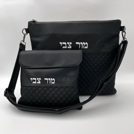תיק לטלית ולתפילין דגם אברהם ידית מרובעת