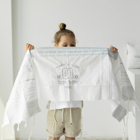 טלית חאלקה דגם יהונתן יעקב