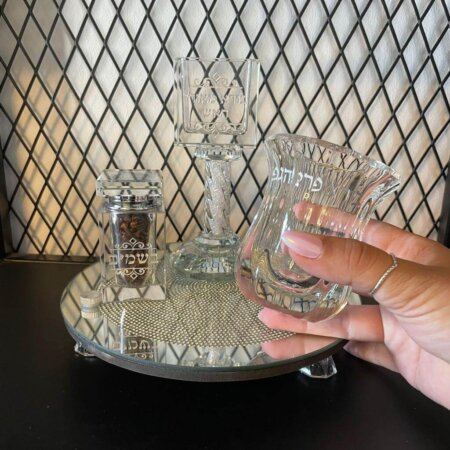 סט הבדלה מהודר מקריסטל