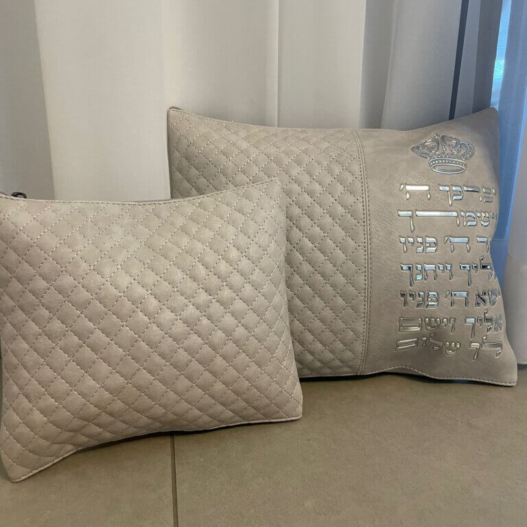 סט כיסויים לטלית ולתפילין דגם שלמה המלך