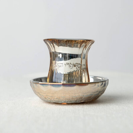 כוס קידוש קריסטל זהב "בורא פרי" גבי