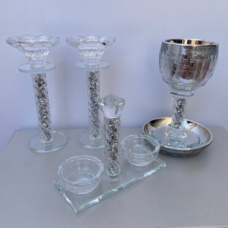 סט שבת מושלם כסף