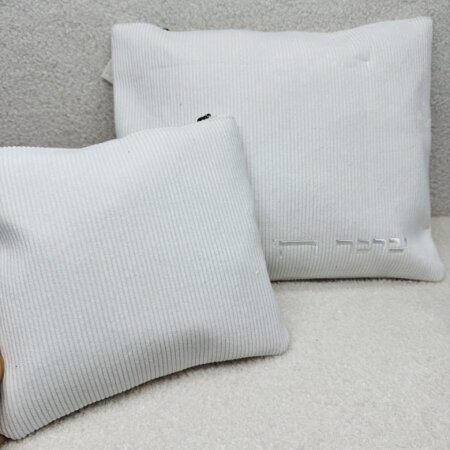 כיסויים לטלית תפילין דגם "קרגו" לבן כיסויים לטלית תפילין דגם "קרגו" לבן