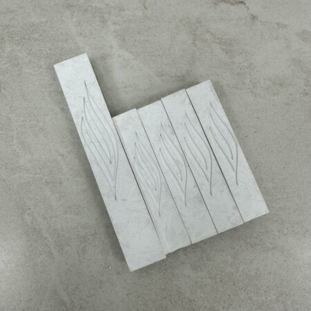 מארז בתי מזוזות בטון בצבע לבן שבור 1+4