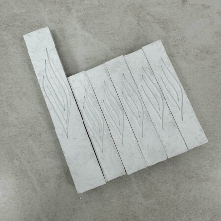 מארז בתי מזוזות בטון בצבע לבן שבור 1+5