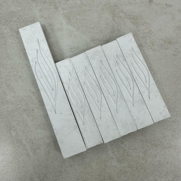 מארז בתי מזוזות בטון בצבע לבן שבור 1+5 מארז בתי מזוזות בטון בצבע לבן שבור 1+5