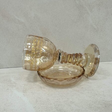 גביע קידוש קריסטל גוון זהב "נהרות"