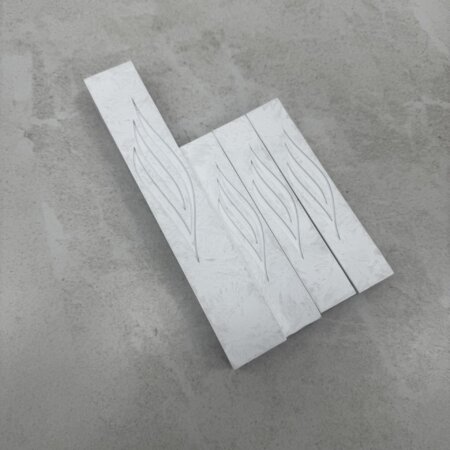 מארז בתי מזוזות בטון בצבע לבן שבור 1+3