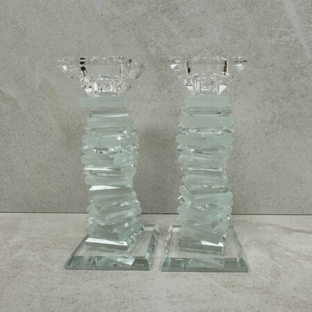 פמוטי קריסטל דגם "חן" חלבי פמוטי קריסטל דגם "חן" חלבי