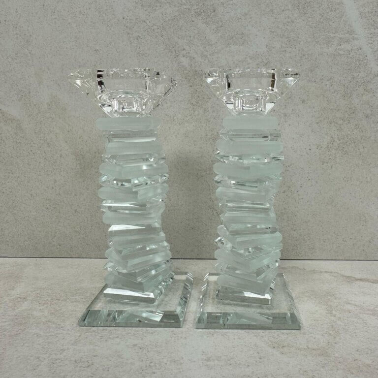 פמוטי קריסטל דגם "חן" חלבי פמוטי קריסטל דגם "חן" חלבי