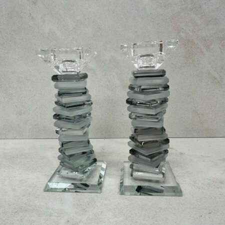 פמוטי קריסטל דגם "חן" שחור פמוטי קריסטל דגם "חן" שחור