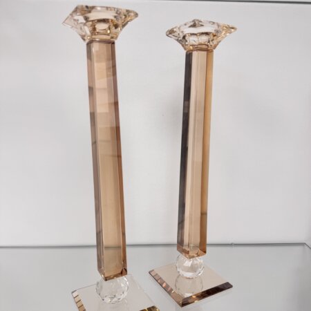 פמוטי קריסטל מוזהב 34 ס"מ פמוטי קריסטל מוזהב 34 ס"מ