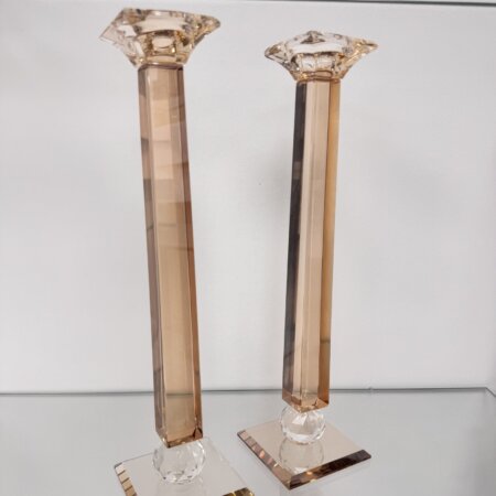 פמוטי קריסטל מוזהב 34 ס"מ פמוטי קריסטל מוזהב 34 ס"מ