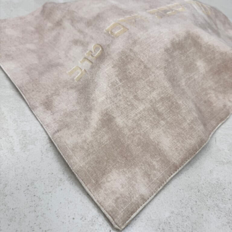 כיסוי חלה מקטיפה ירוק בקבוק