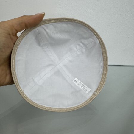 כיפה קטיפה מרוקאית  18 ס"מ "רבי שמעון"