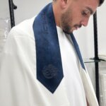 טלית צמר Premium דגם "האש שלי" Blue טלית צמר Premium דגם "האש שלי" Blue