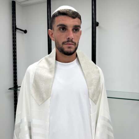 טלית צמר Premium  דגם "חלום יעקב"