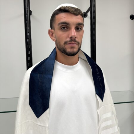 טלית צמר Premium  דגם "נצח"