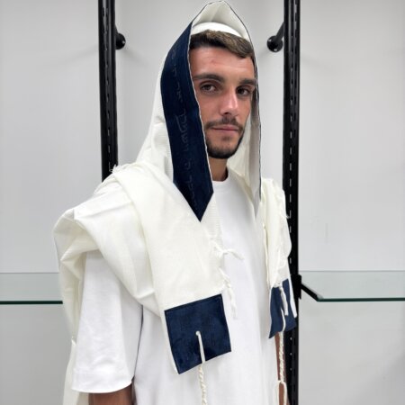 טלית צמר Premium  דגם "נצח"