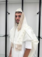 טלית צמר Premium  דגם "גבורה"