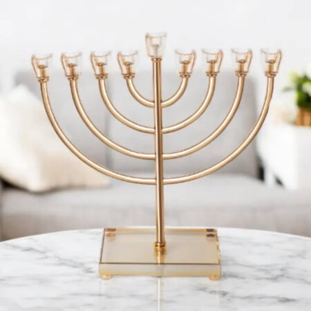 חנוכיית "שמחה" זהב
