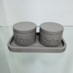 סט בטון- מלח פלפל אפור