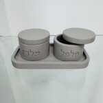 סט בטון- מלח פלפל אפור