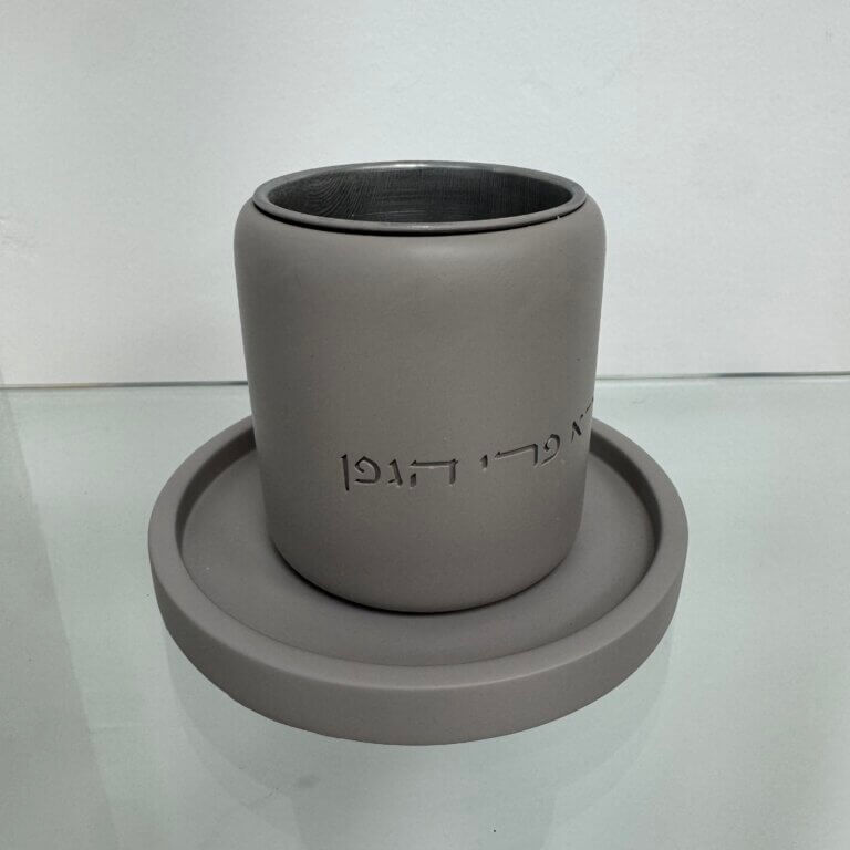 כוס קידוש בטון אפור