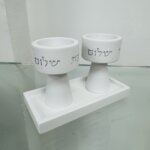 פמוטים בשילוב מגש "לבן"