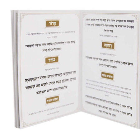 הגדה לפסח כריכה רכה כסף דגם "רחץ"