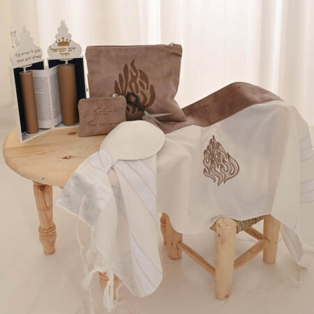 סט חאלקה פרימיום האש שלי חיתוך לייזר צבע חום