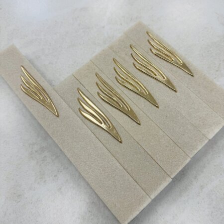 מארז בתי מזוזות בטון בצבע בז 1+5 ש בצבע זהב