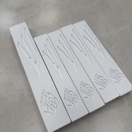 מארז בתי מזוזות בטון בצבע לבן אבן 1+4 | "האש שלי"