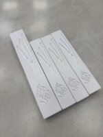 מארז בתי מזוזות בטון בצבע לבן 1+3 | "האש שלי"