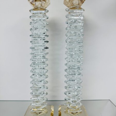 פמוטים מרשימים דגם "שלמה המלך" שקוף