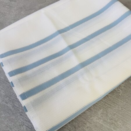 טלית צמר דגם "דויד" פסים תכלת