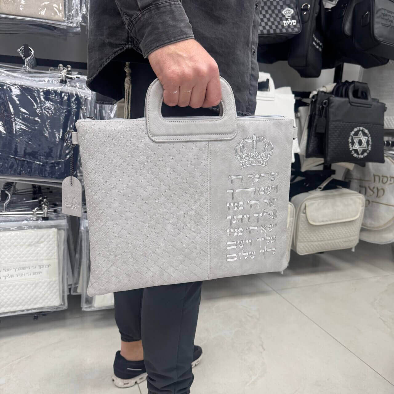 סט תיקים לטלית ולתפילין דגם "פורת" יברכך אבן