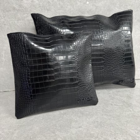 סט כיסויים לטלית ולתפילין "נחשון" שחור